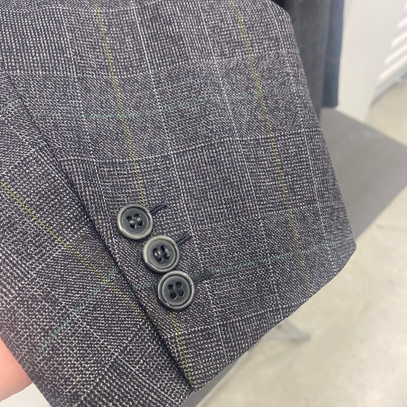 Brioni Roman Style Roma Sports Jacket Gray Striped Men’s - Picture 7 of 11